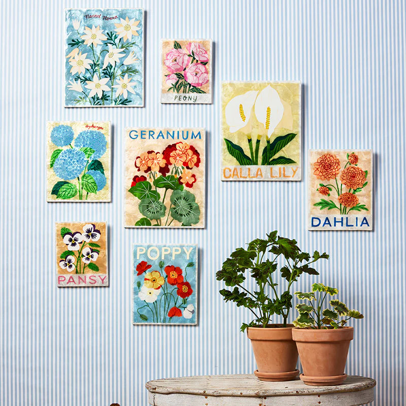 J & CO MARKET WALL ART: PANSY