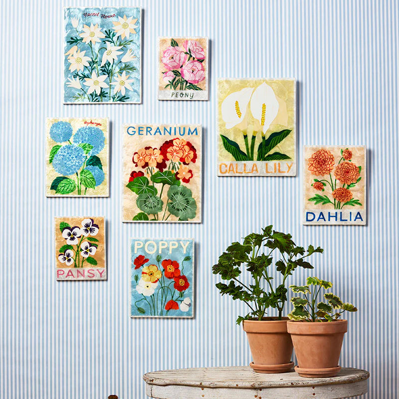 J & CO MARKET WALL ART: POPPY