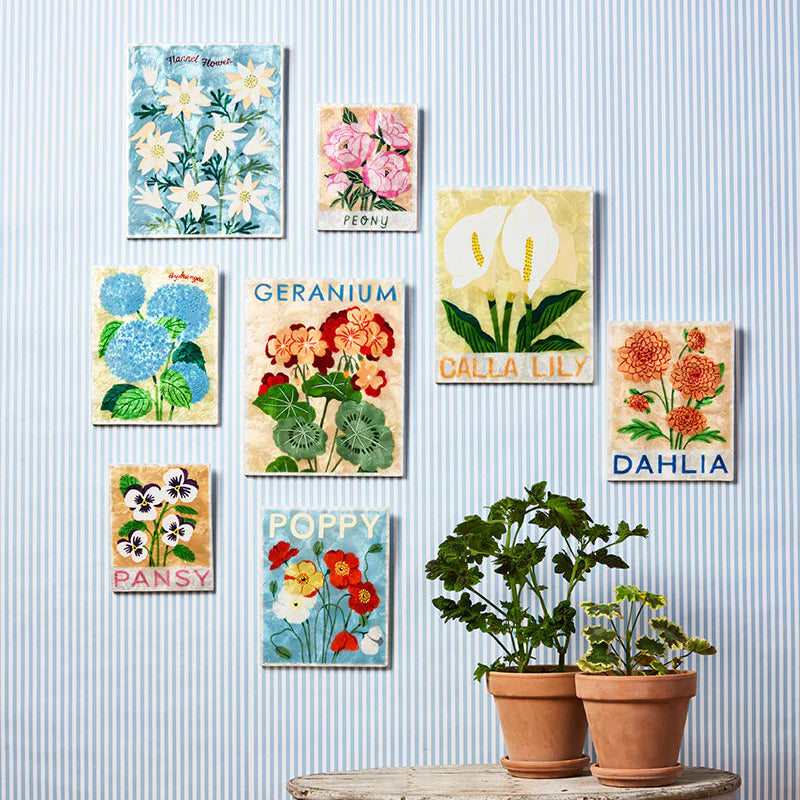 J & CO MARKET WALL ART: DAHLIA
