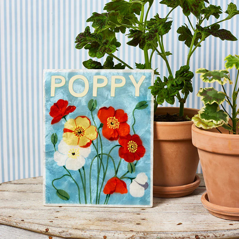 J & CO MARKET WALL ART: POPPY