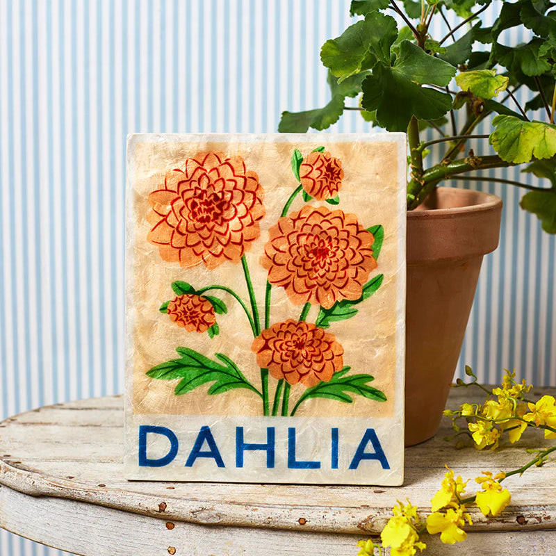 J & CO MARKET WALL ART: DAHLIA