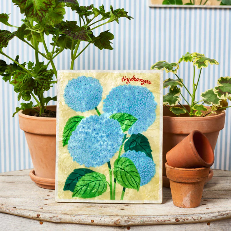 J & CO MARKET WALL ART: HYDRANGEA
