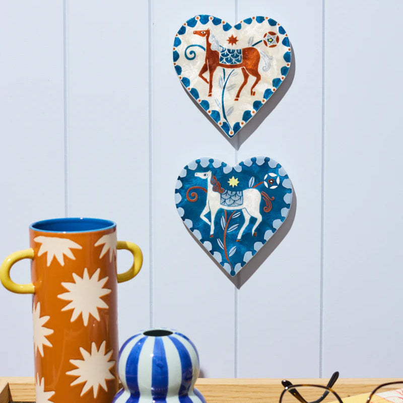 J & CO PALOMA HEART: WHITE HORSE