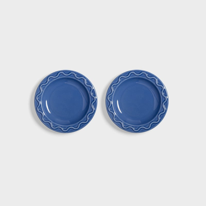 KLEVERING MOCHI PLATE 2PC SET: BLUE / SML