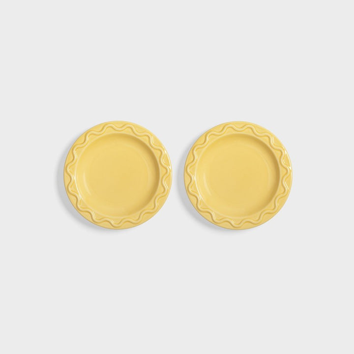 KLEVERING MOCHI PLATE 2PC SET: YELLOW / SML