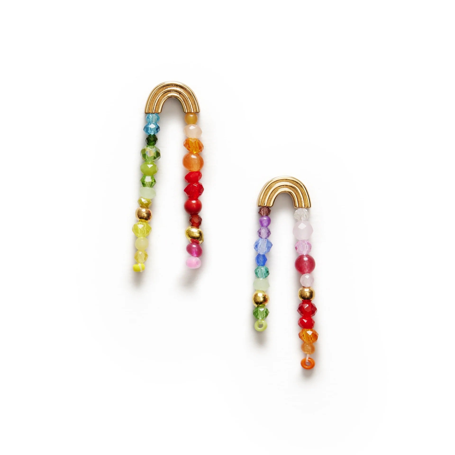 ANNI LU DOUBLE RAINBOW EARRINGS