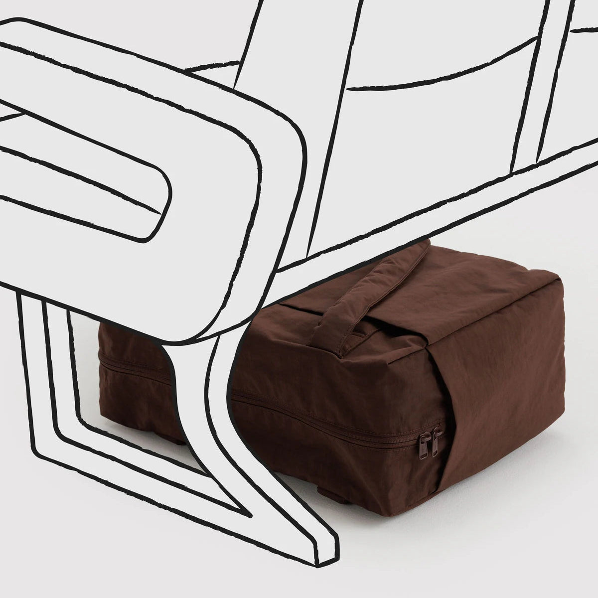 BAGGU SMALL CLOUD CARRY-ON: COFFEE
