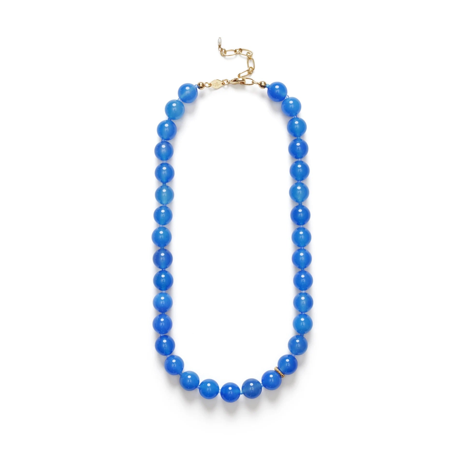 ANNI LU BALL NECKLACE: PACIFIC BLUE