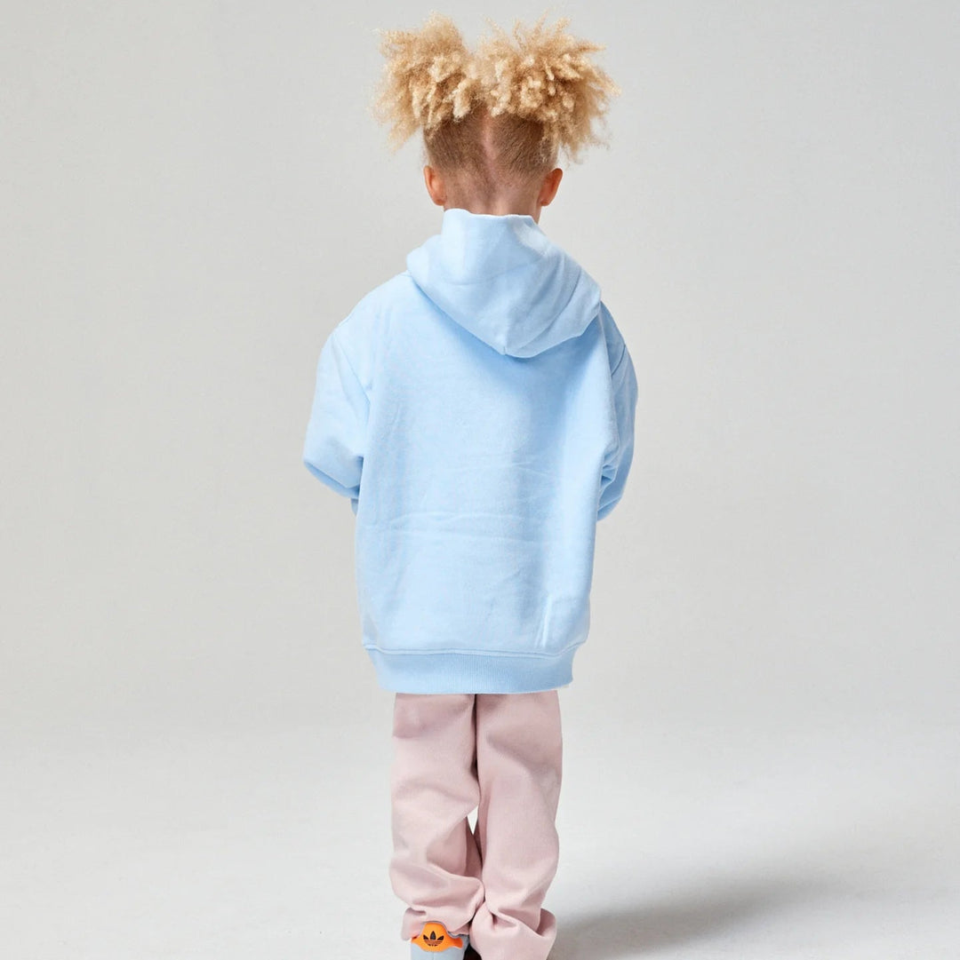 SONNIE PUFF PRINT HOODIE: BABY BLUE
