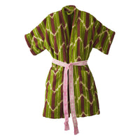 SAGE & CLARE NISHA TERRY KIMONO: PALM