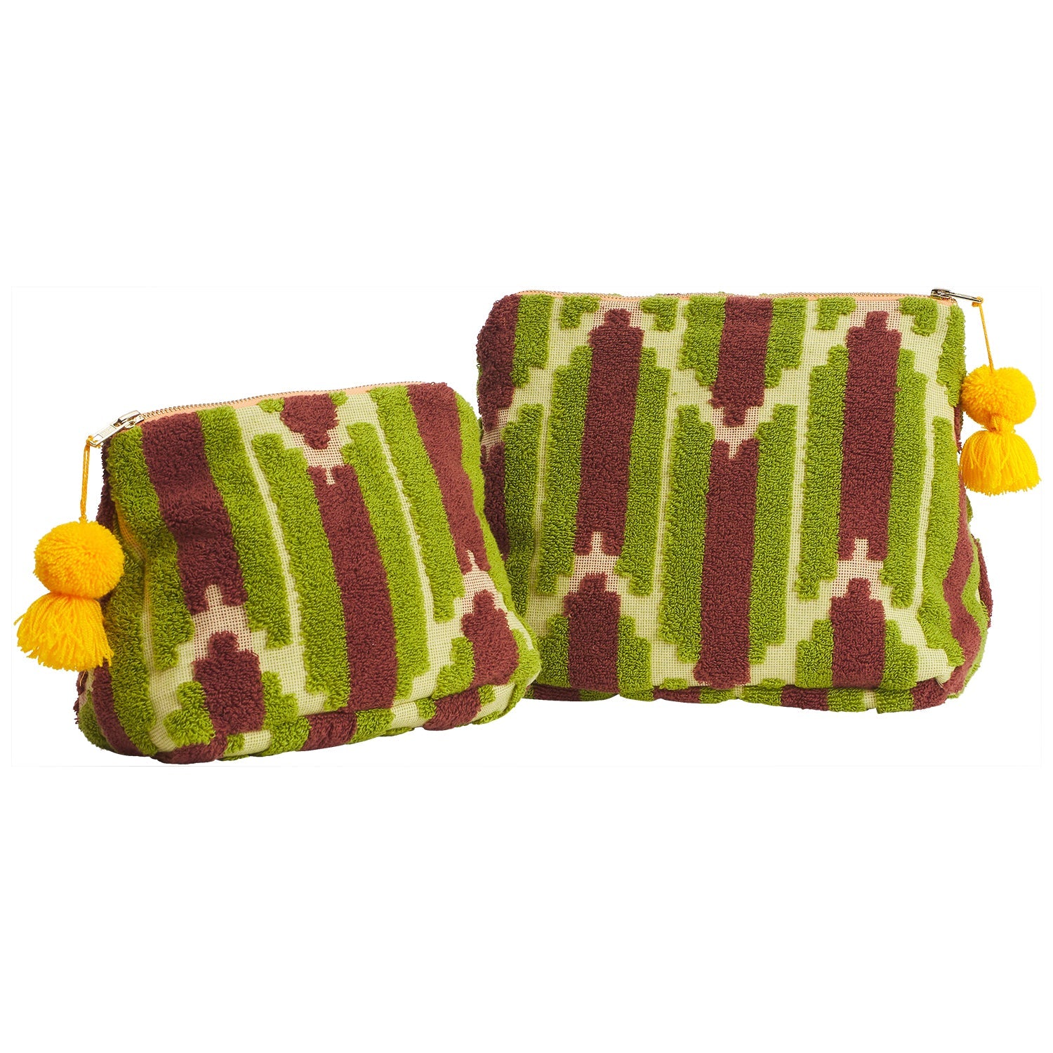 SAGE & CLARE NISHA TERRY POUCH: PALM