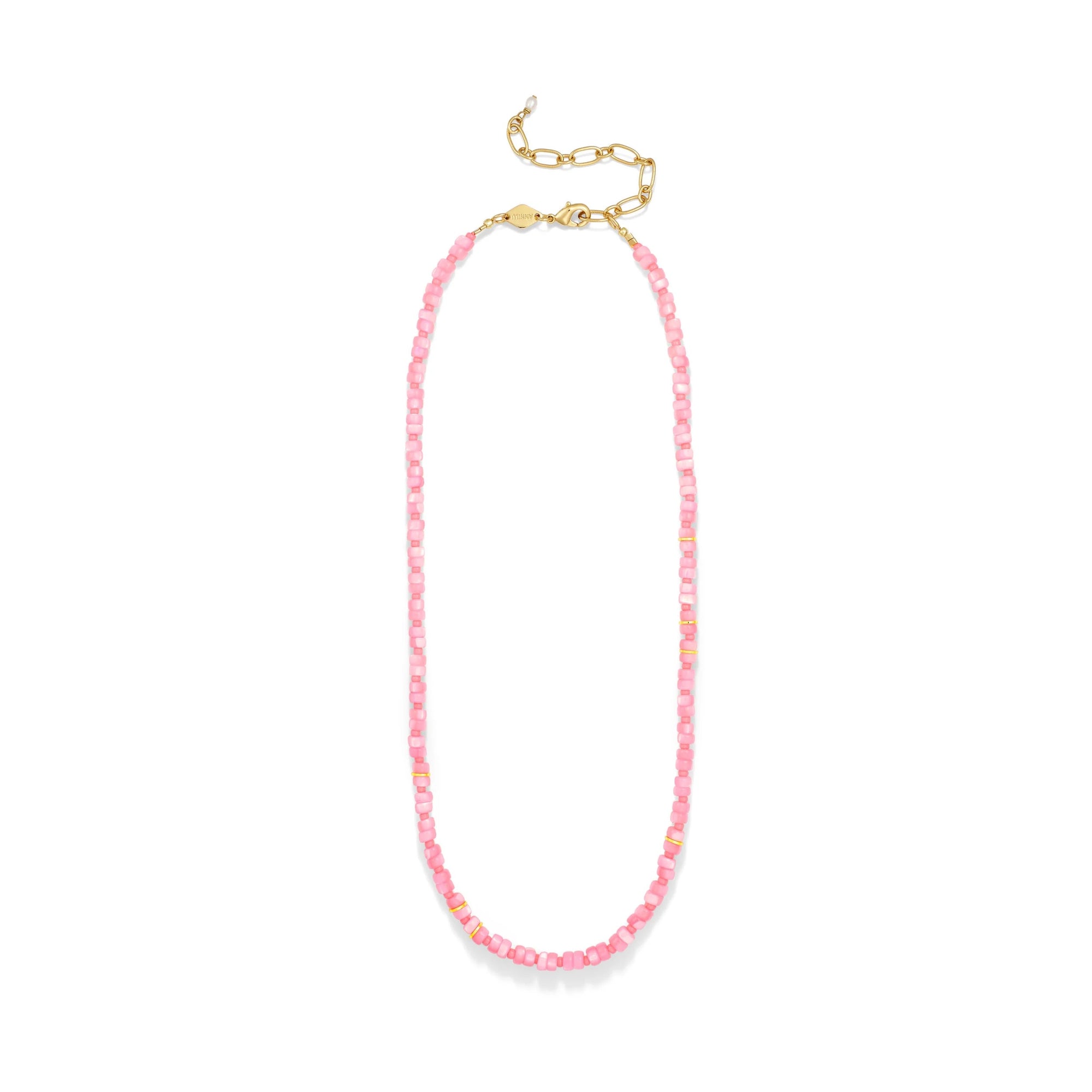 ANNI LU CALYPSO NECKLACE: FLAMINGO PINK