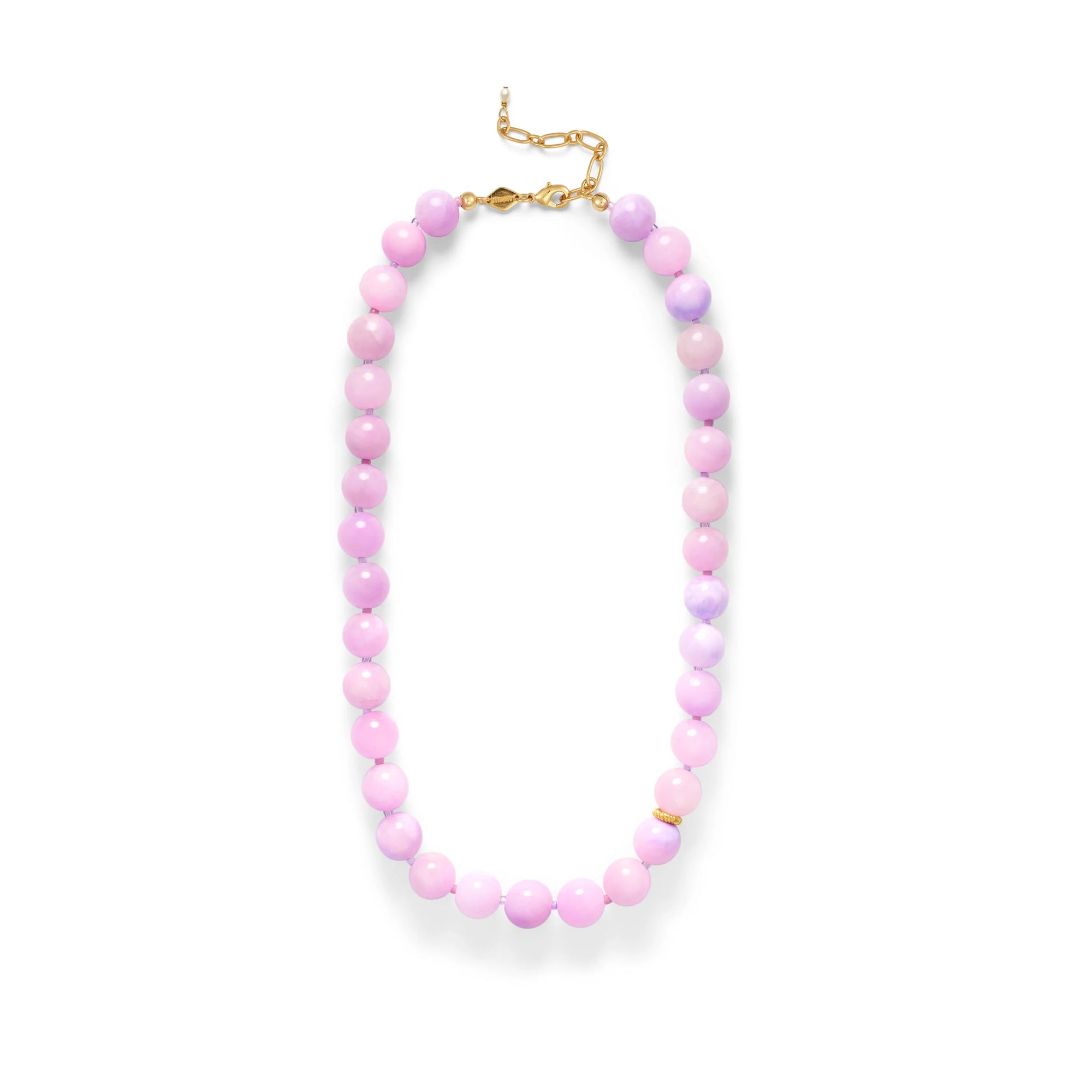 ANNI LU BALL NECKLACE: LILAC