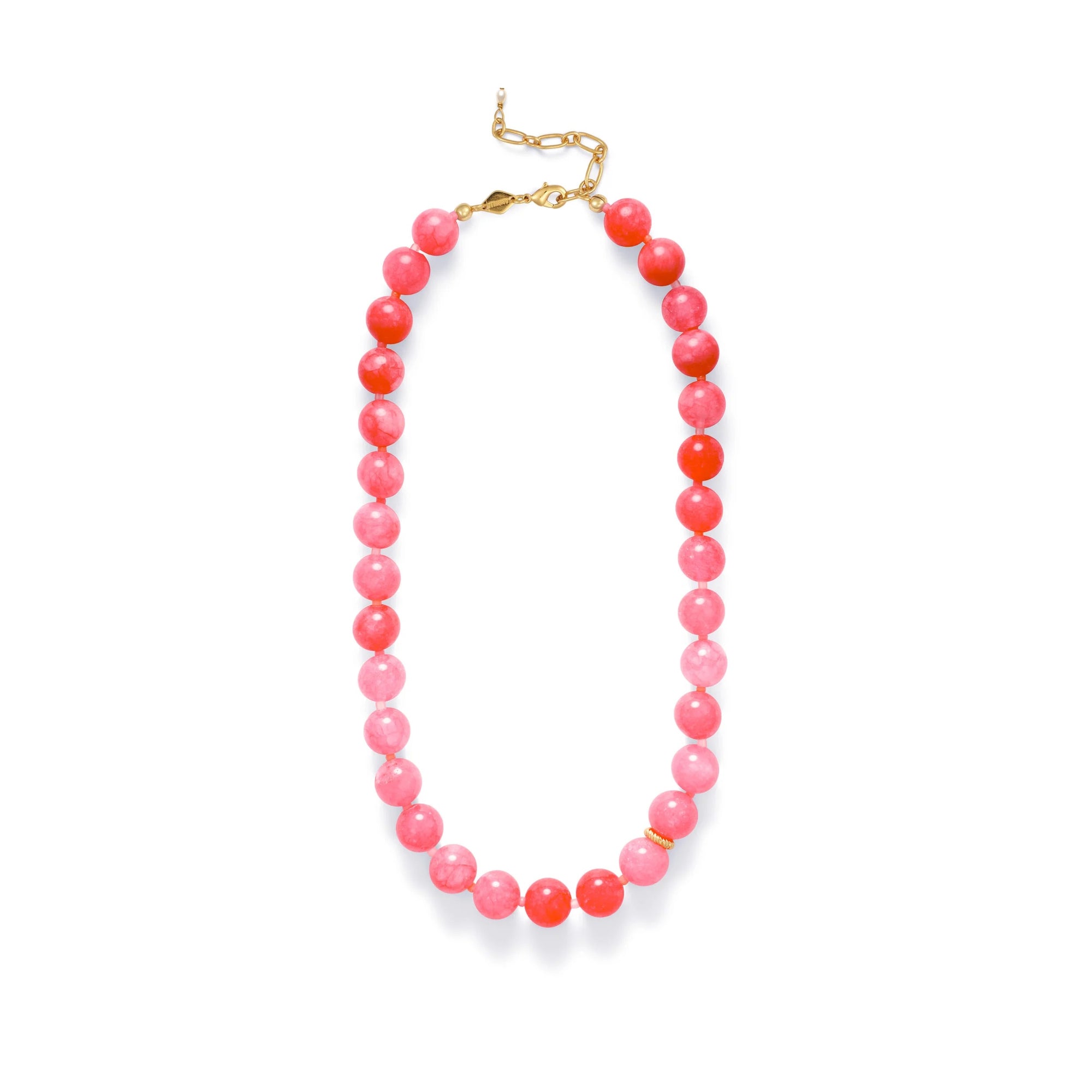 ANNI LU BALL NECKLACE: BUBBLEGUM