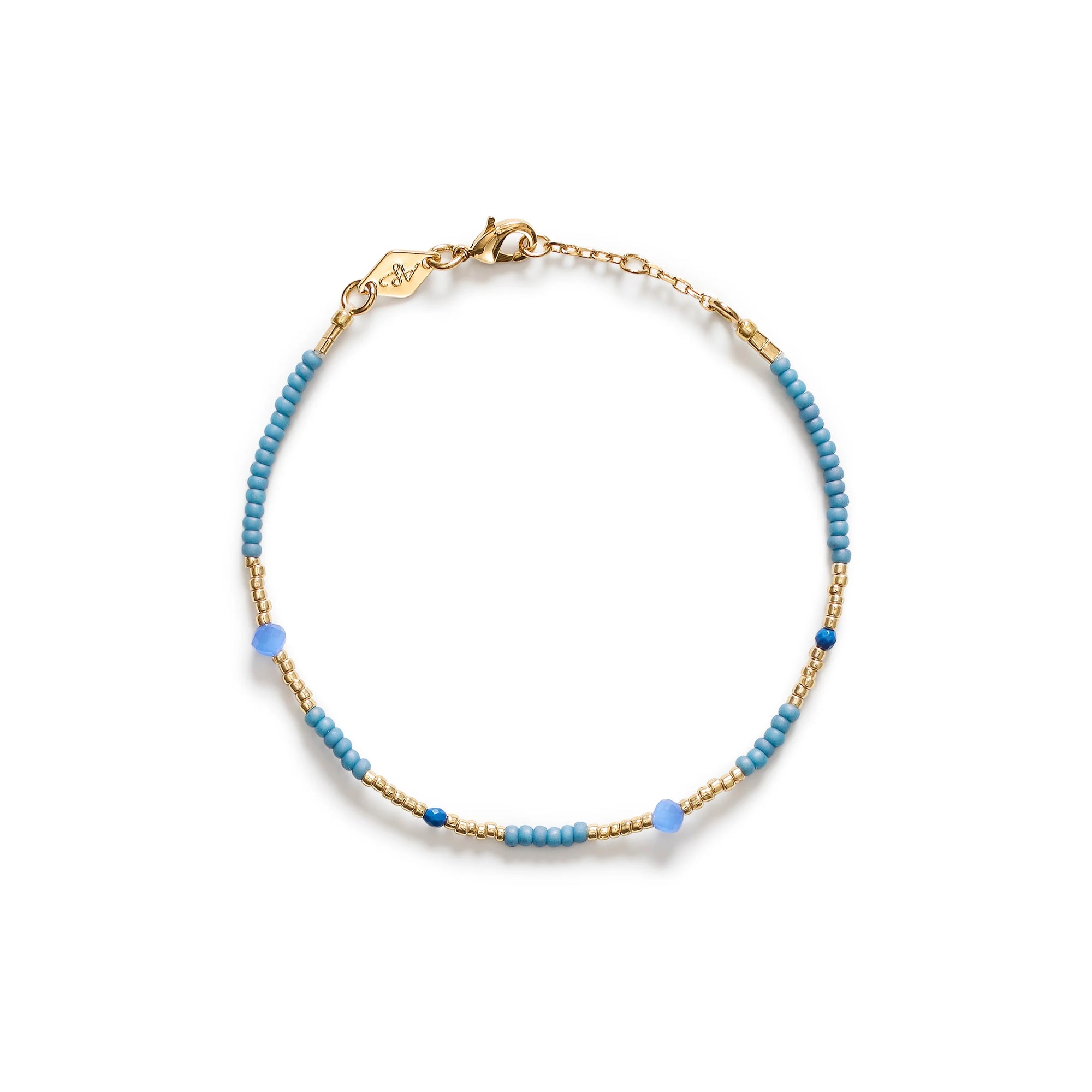 ANNI LU CLEMENCE BRACELET: FADED DENIM
