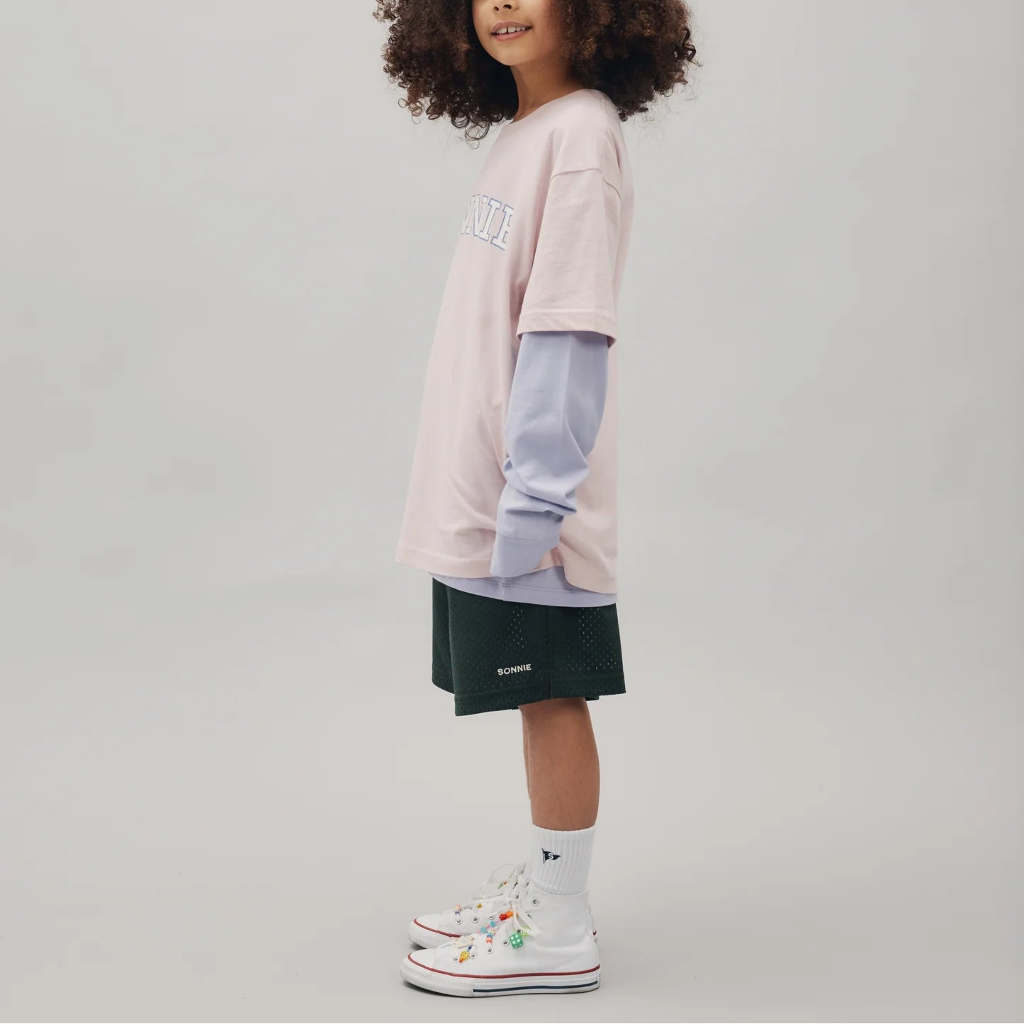 SONNIE BAGGY BASKETBALL SHORTS: FOREST GREEN