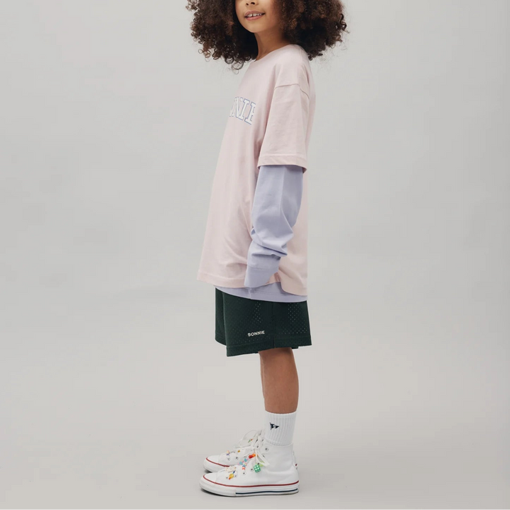 SONNIE BAGGY BASKETBALL SHORTS: FOREST GREEN