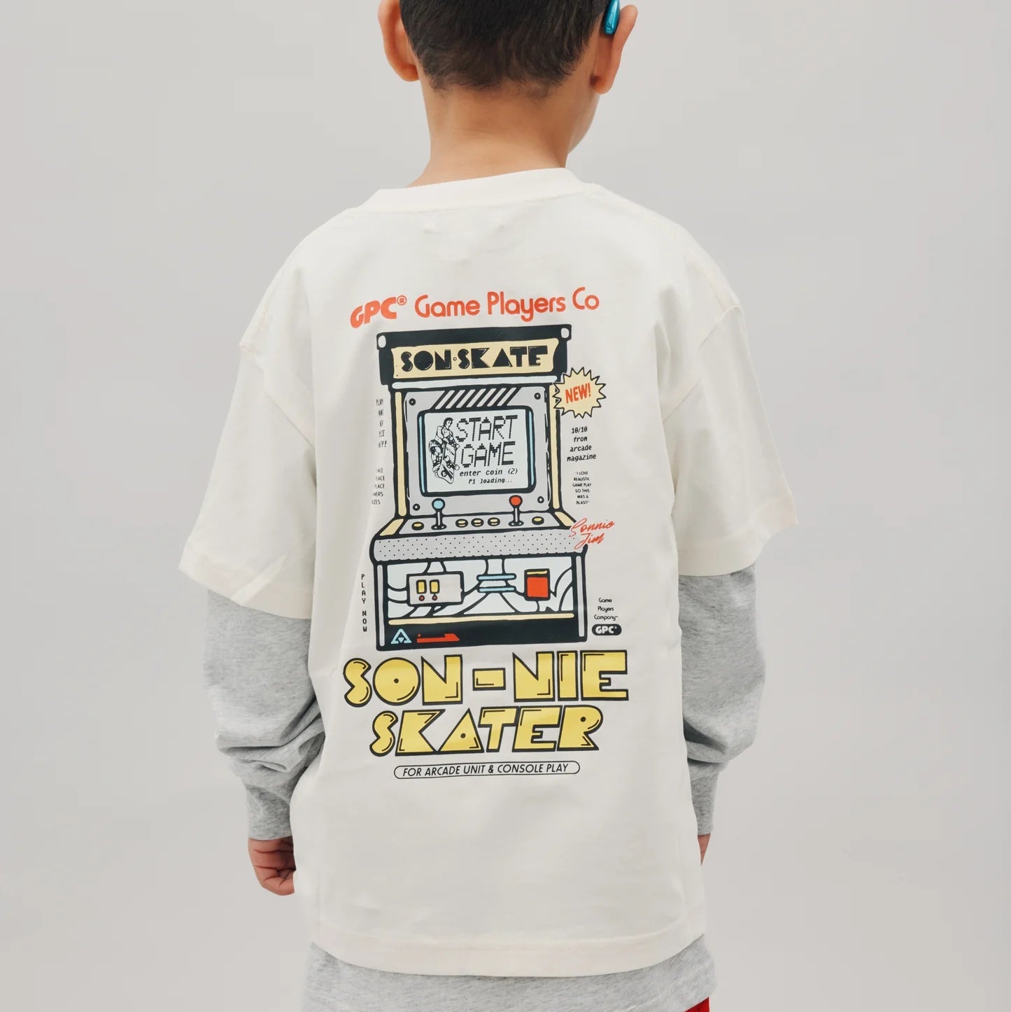 SONNIE ARCADE TEE: OFF WHITE