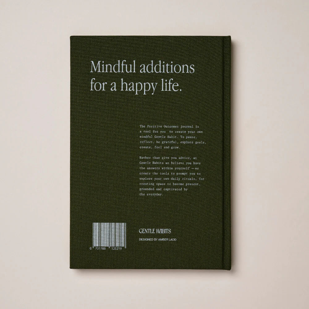 GENTLE HABITS POSITIVE OUTCOMES JOURNAL: OLIVE