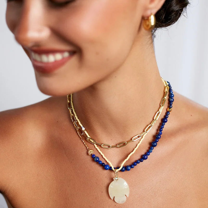 ANNI LU DEEP BLUE NECKLACE