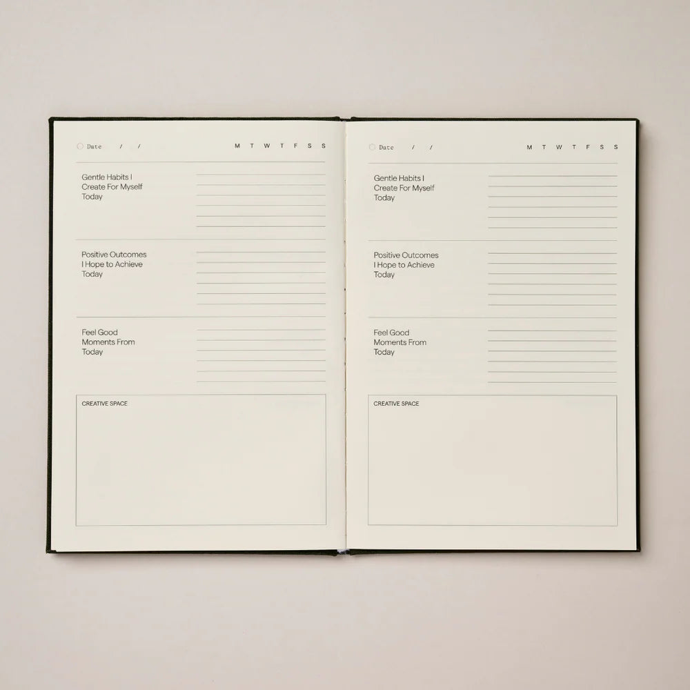 GENTLE HABITS POSITIVE OUTCOMES JOURNAL: OLIVE