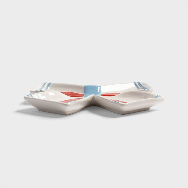 KLEVERING RIBBON PLATE: OFF-WHITE