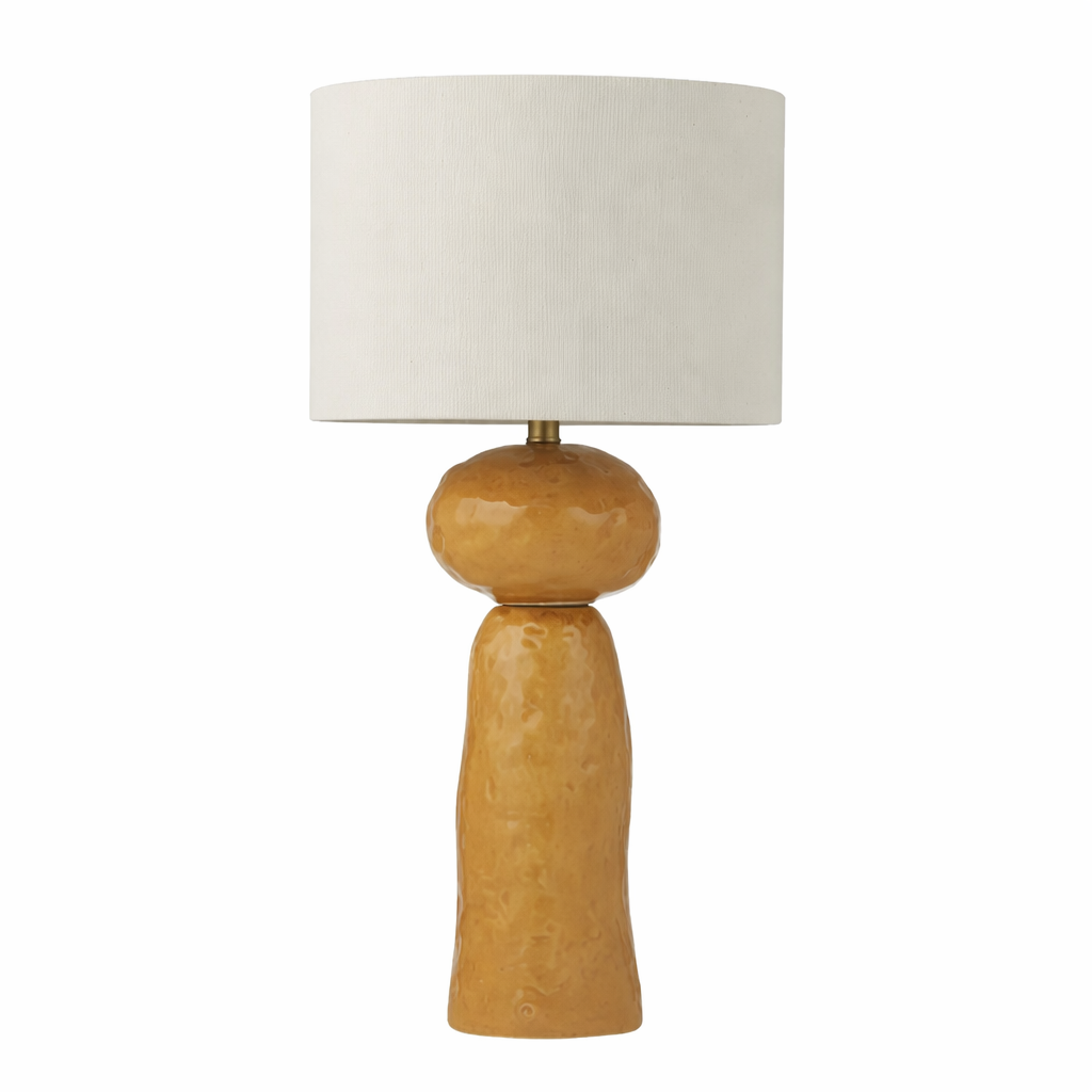 MANNING CERAMIC LAMP: MUSTARD
