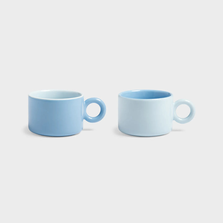 KLEVERING CHIQUITO MUG 2PC SET: BLUE