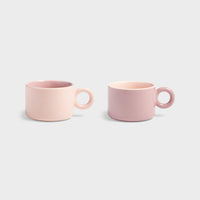 KLEVERING CHIQUITO MUG 2PC SET: PINK