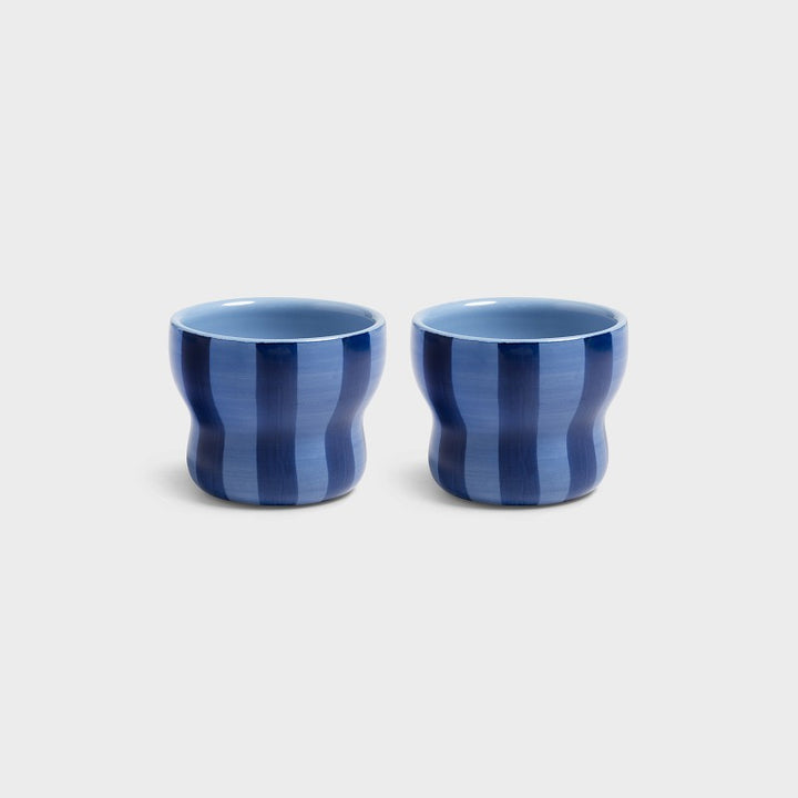 KLEVERING CIRCUS MUG 2PC SET: BLUE / SML