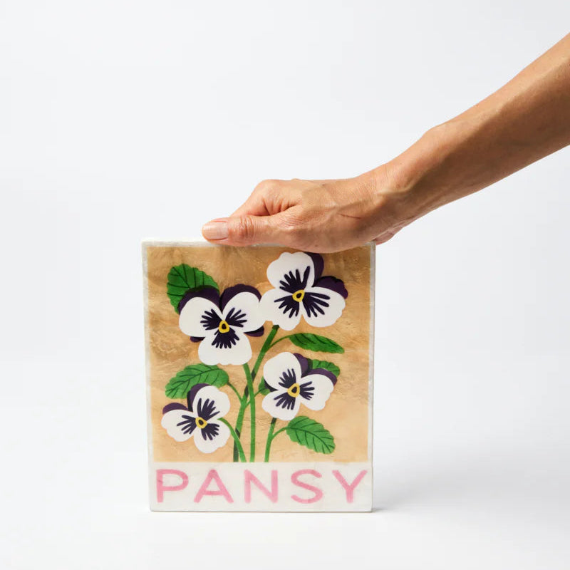 J & CO MARKET WALL ART: PANSY