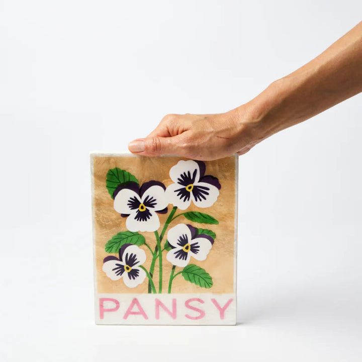 J &amp; CO MARKET WALL ART: PANSY