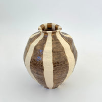 RAYAS CERAMIC VASE: COCOA