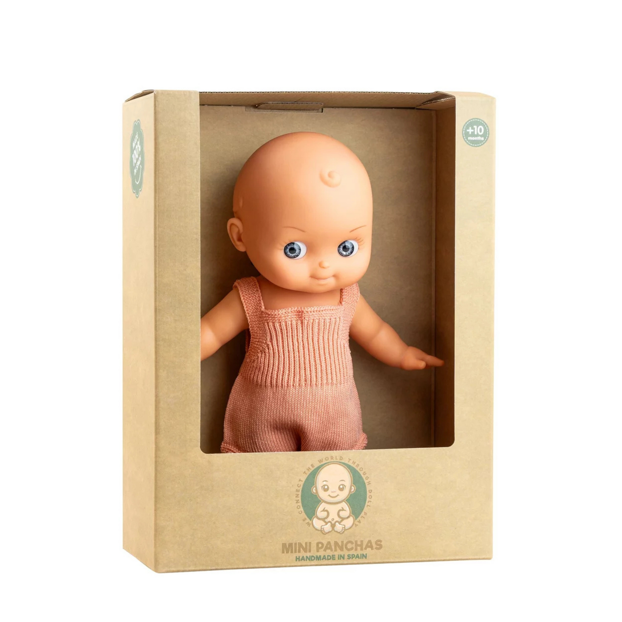 MINI PANCHA BLUE EYE DOLL: PINK ROMPER