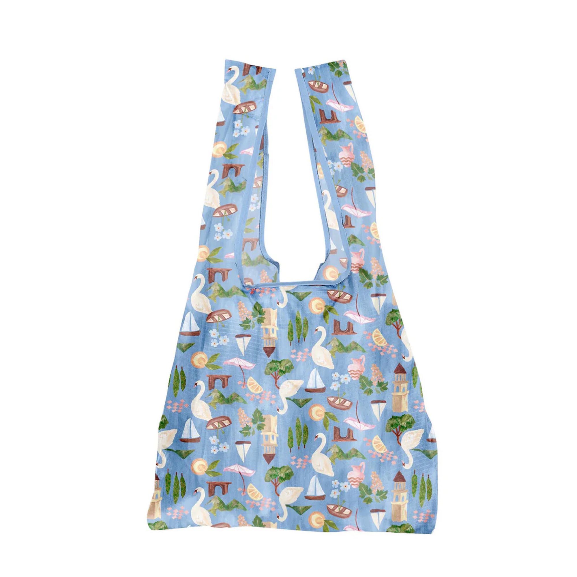 THE SOMEWHERE CO REUSABLE SHOPPING BAG: SWAN LAKE