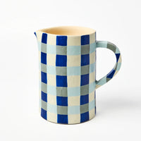 J & CO MAKER JUG: INDIGO CHECK