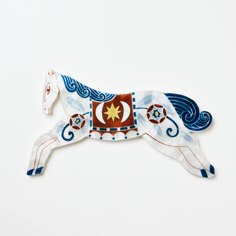 J & CO PALOMA WALL ART: WHITE HORSE