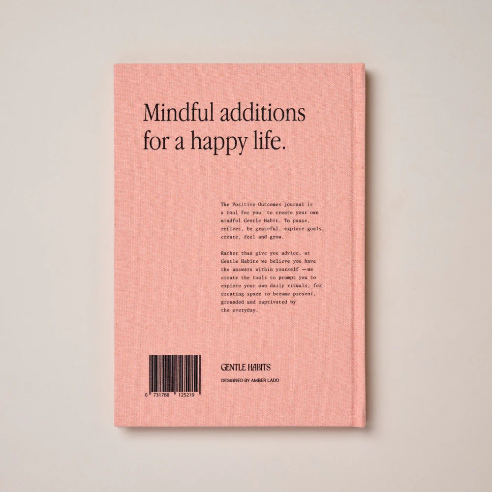 GENTLE HABITS POSITIVE OUTCOMES JOURNAL: PEACH