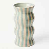 J & CO PALMA VASE: PALE BLUE