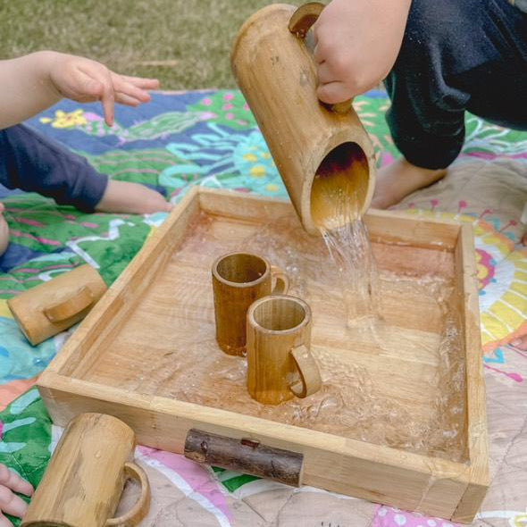 QTOYS BAMBOO JUG AND CUP CET