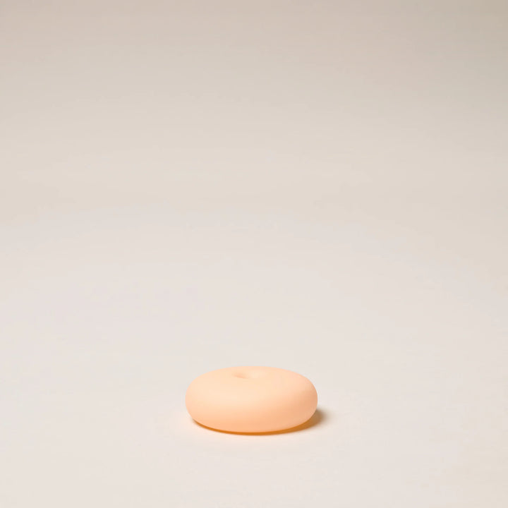 GENTLE HABITS FROSTED GLASS SMALL INCENSE HOLDER: PEACH