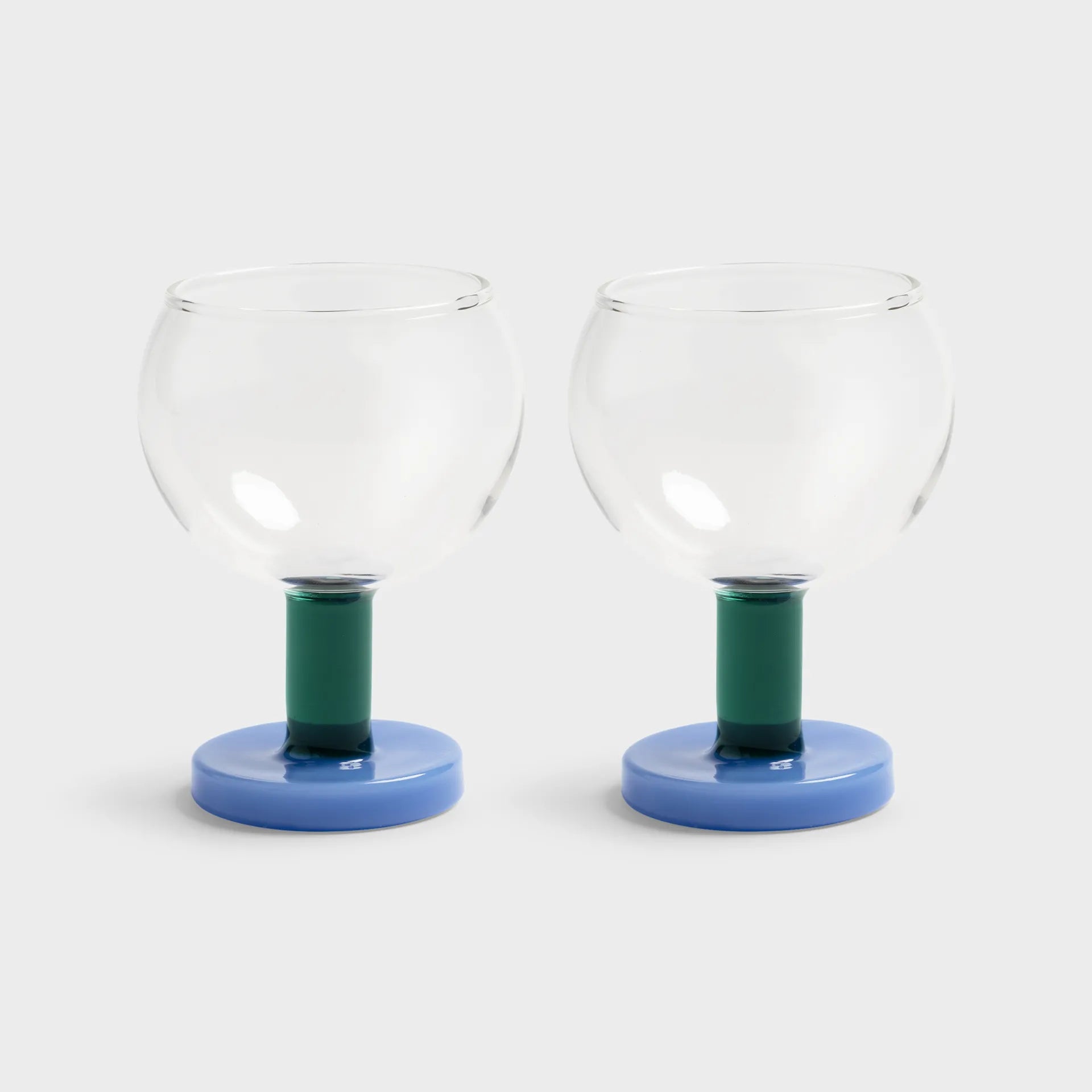 KLEVERING CANTINE GLASS 2PC SET: BLUE