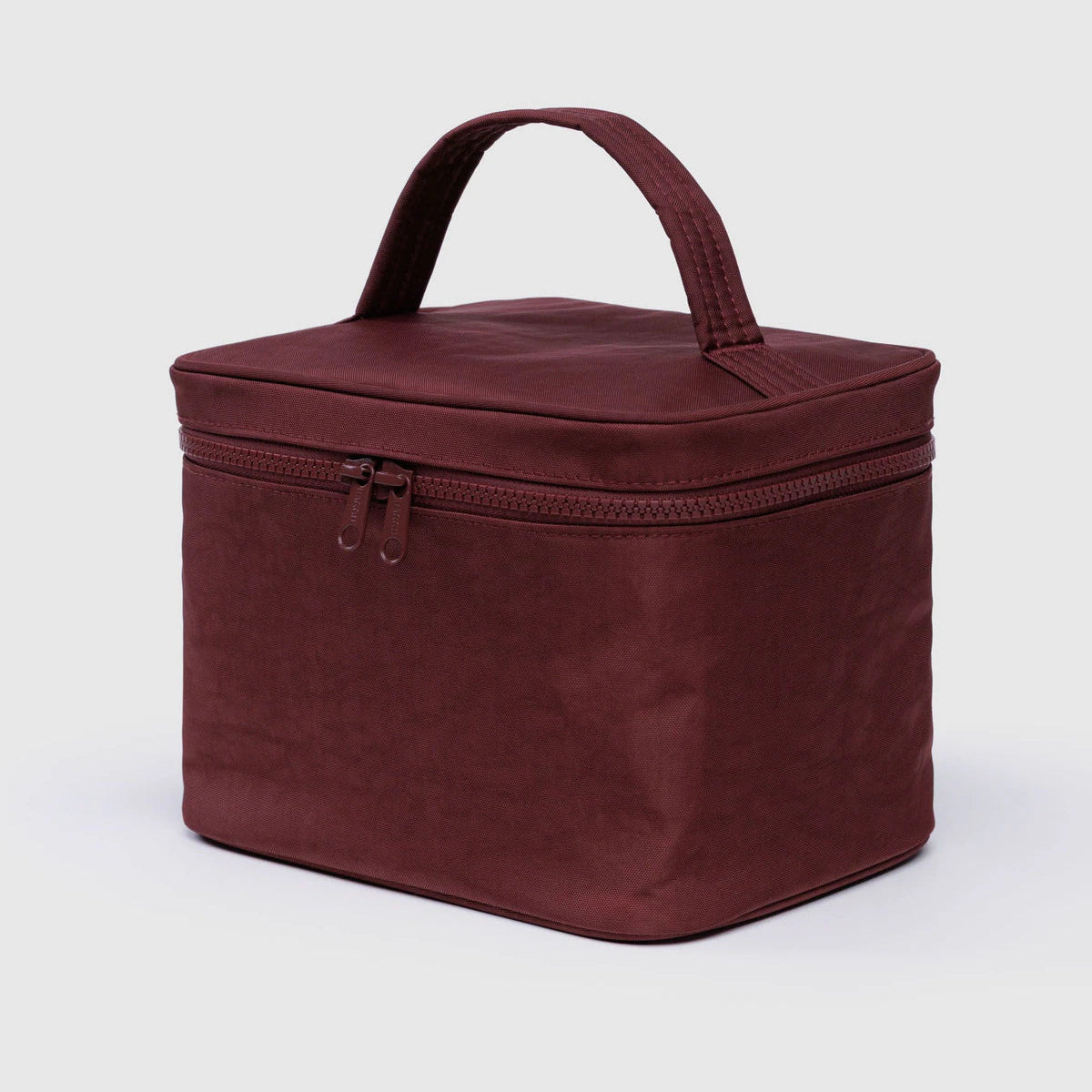 BAGGU LARGE COSMETIC CASE: MAHOGANY
