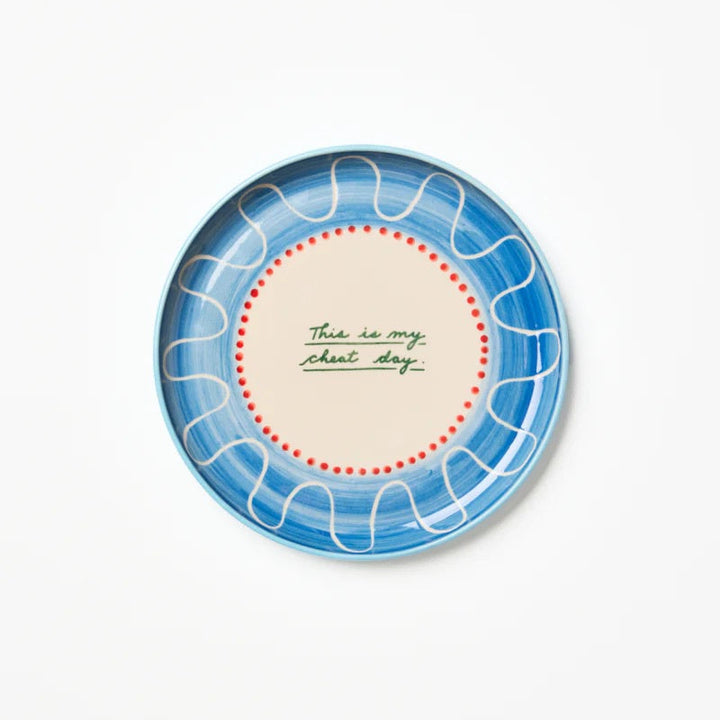 J &amp; CO LOVE NOTES PLATE: CHEAT DAY