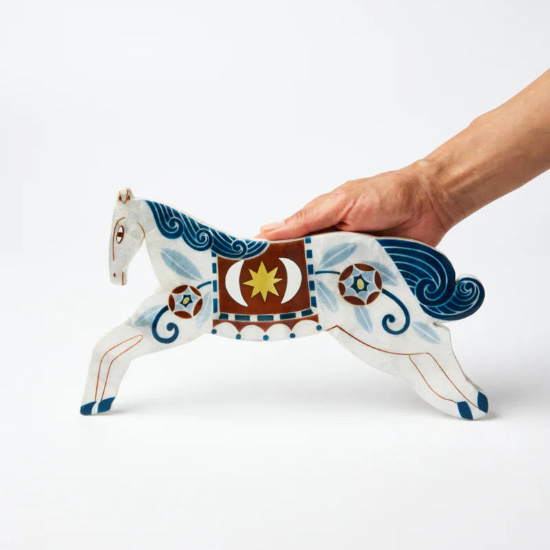 J & CO PALOMA WALL ART: WHITE HORSE