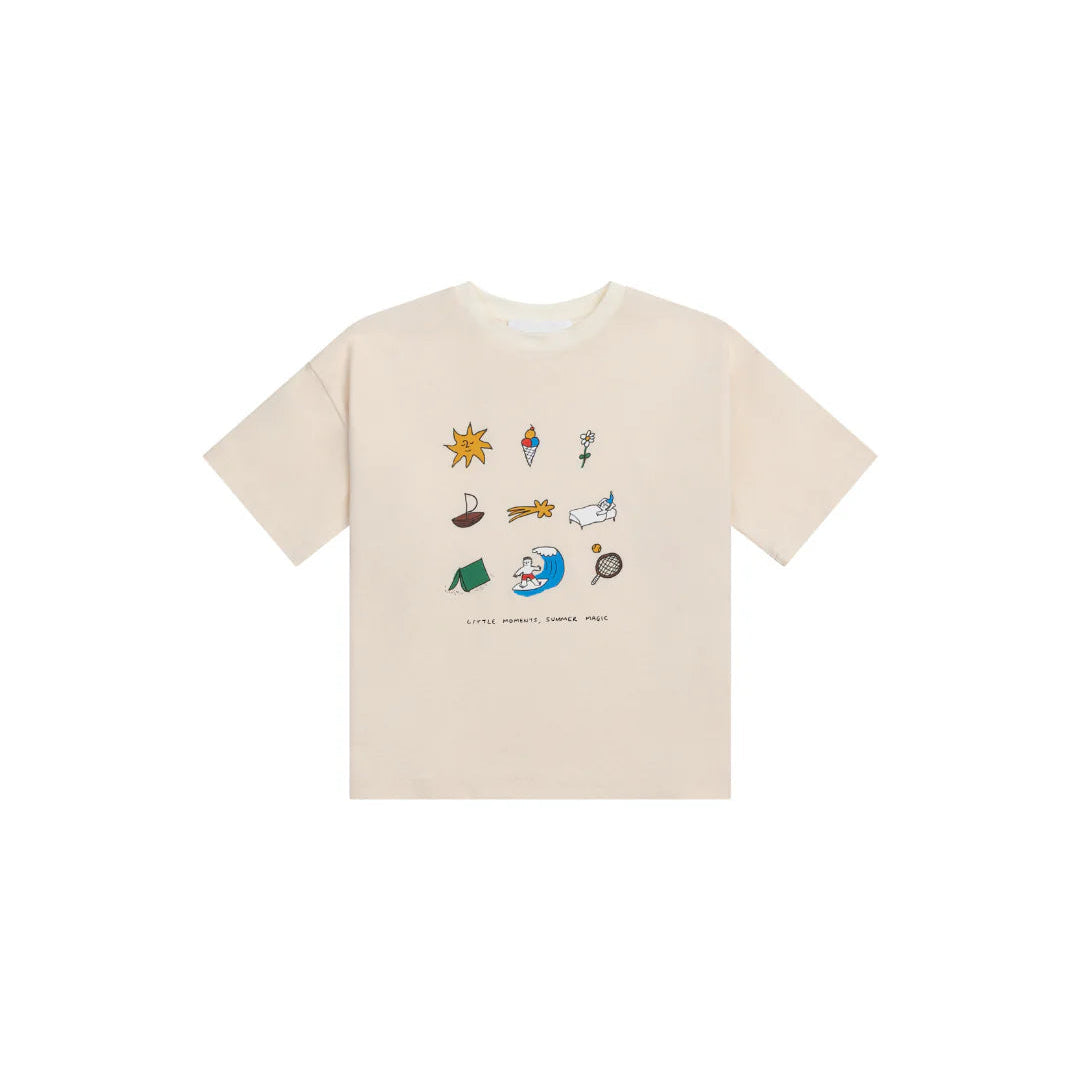 LENN LABEL SUMMER MAGIC TEE: CREAM