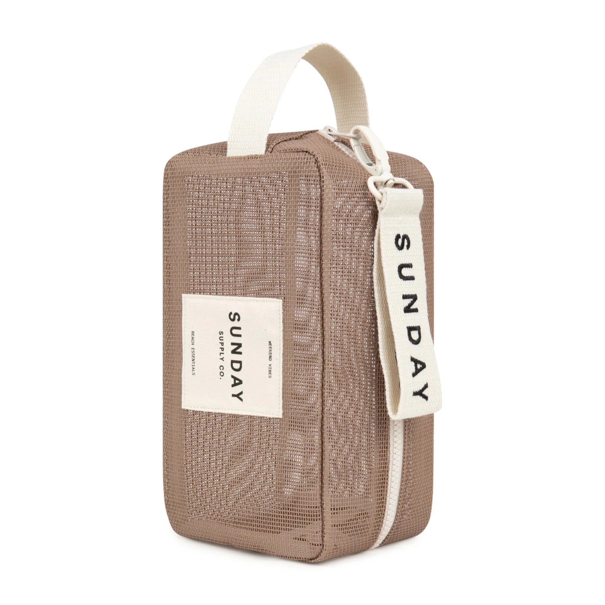 SUNDAY SUPPLY CO MESH ACCESSORIES POUCH: HUSK