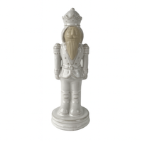 CERAMIC WHITE NUTCRACKER: LARGE