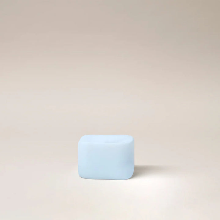 GENTLE HABITS FROSTED CUBE INCENSE HOLDER: BLUE