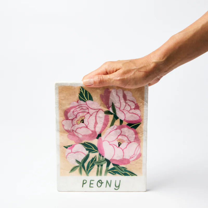 J & CO MARKET WALL ART: PEONY